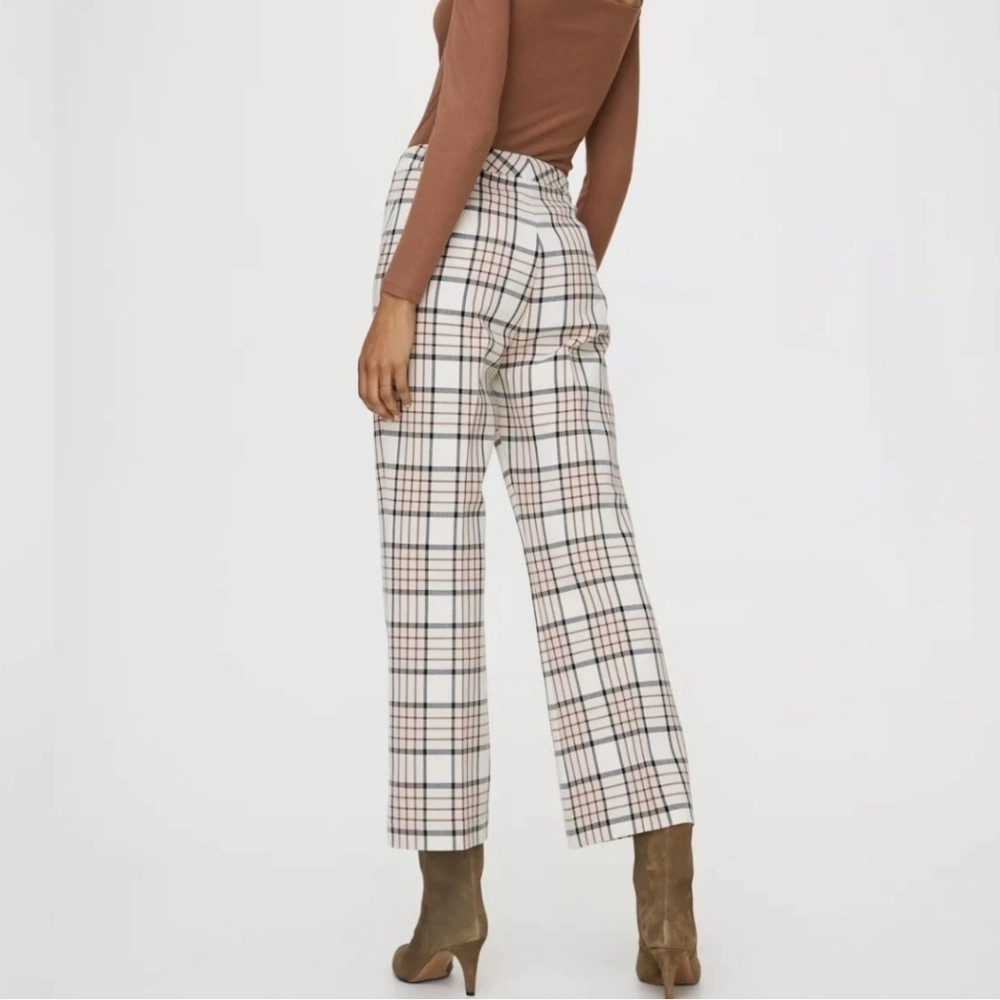 Wilfred Darontal Greyscale Isla Tartan Career Pant Size 0 - Picture 2 of 9